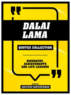 cover image of Dalai Lama--Quotes Collection